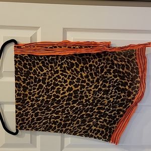 Jcrew leopard Scarf vguc